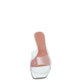 Amina Muaddi Transparent PVC Lupita Glass 170 Sandal 37