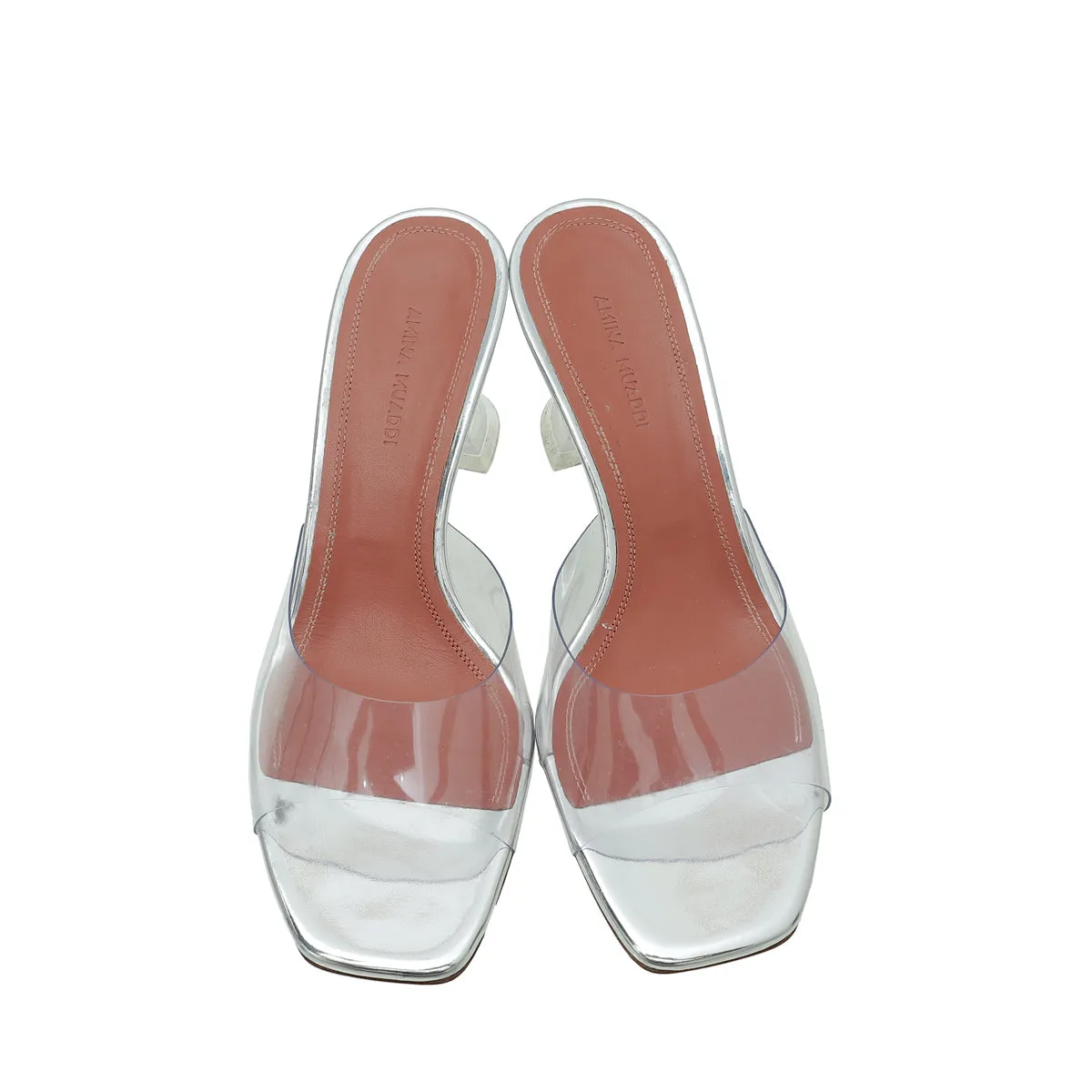 Amina Muaddi Transparent PVC Lupita Glass 170 Sandal 37