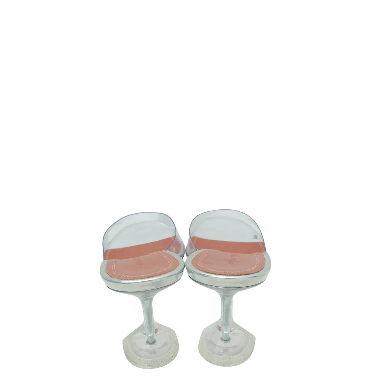 Amina Muaddi Transparent PVC Lupita Glass 170 Sandal 37