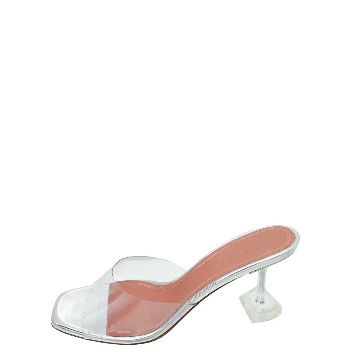 Amina Muaddi Transparent PVC Lupita Glass 170 Sandal 37