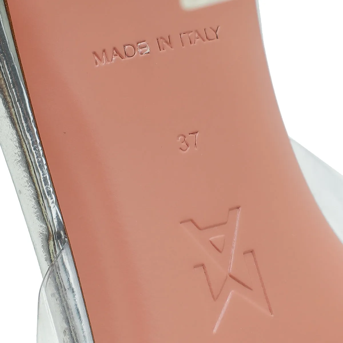 Amina Muaddi Transparent PVC Lupita Glass 170 Sandal 37