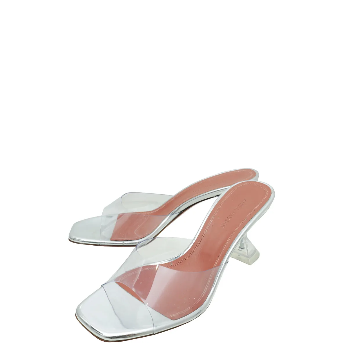 Amina Muaddi Transparent PVC Lupita Glass 170 Sandal 37
