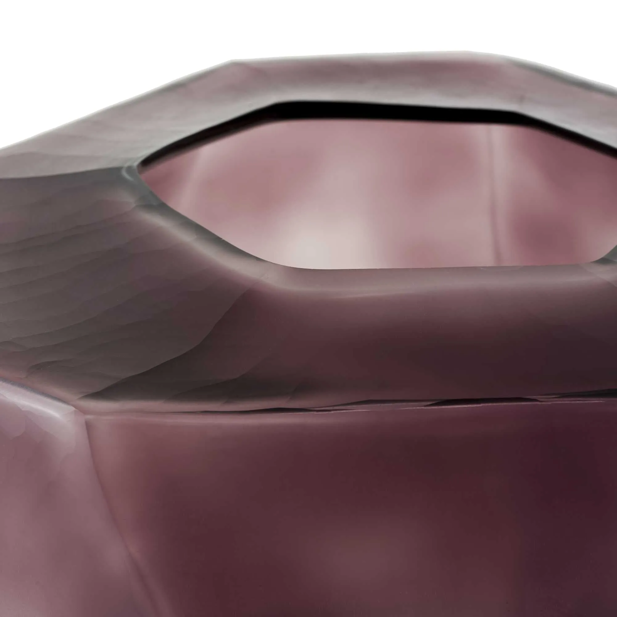 Asymetric Set Of 2 Vases Amethyste