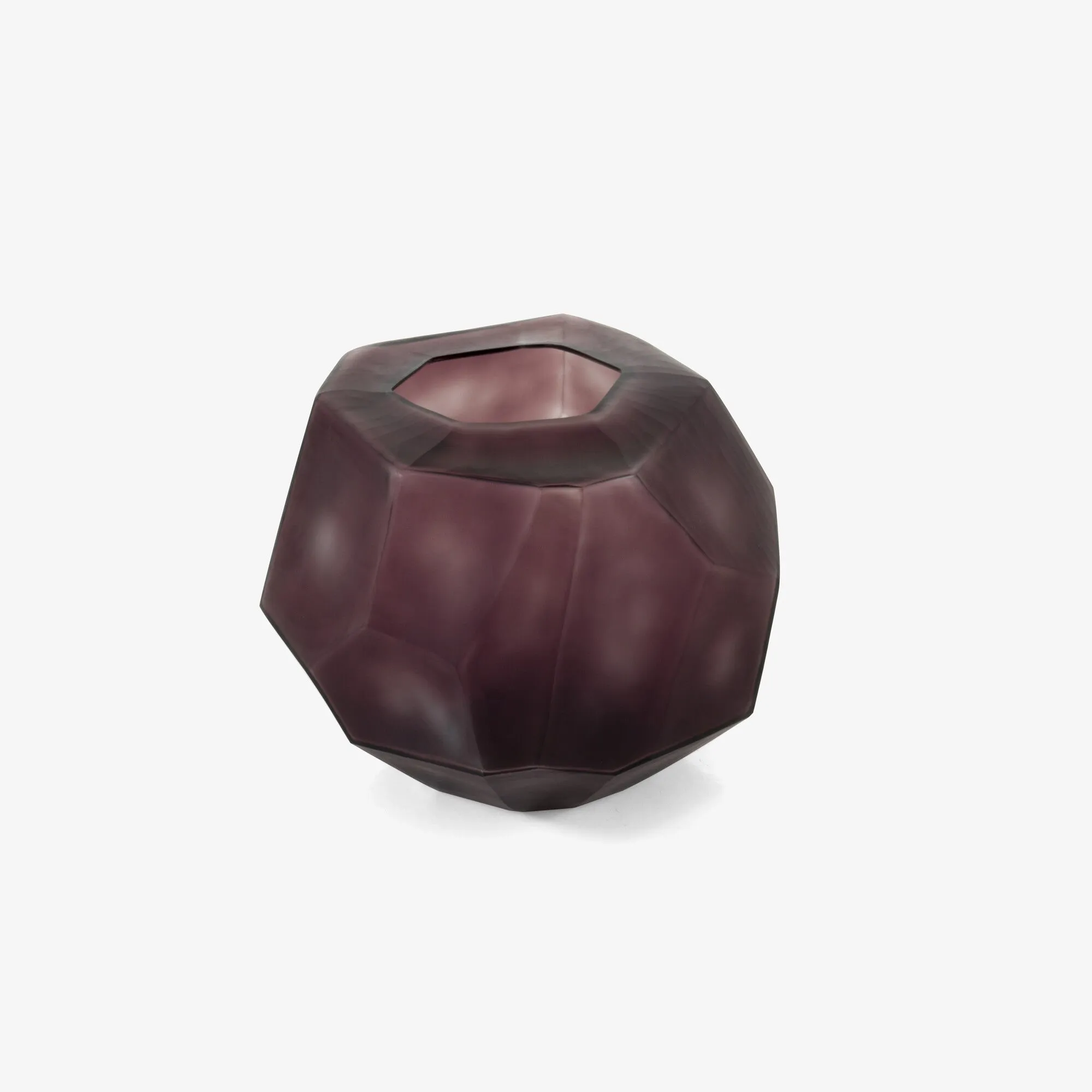 Asymetric Set Of 2 Vases Amethyste