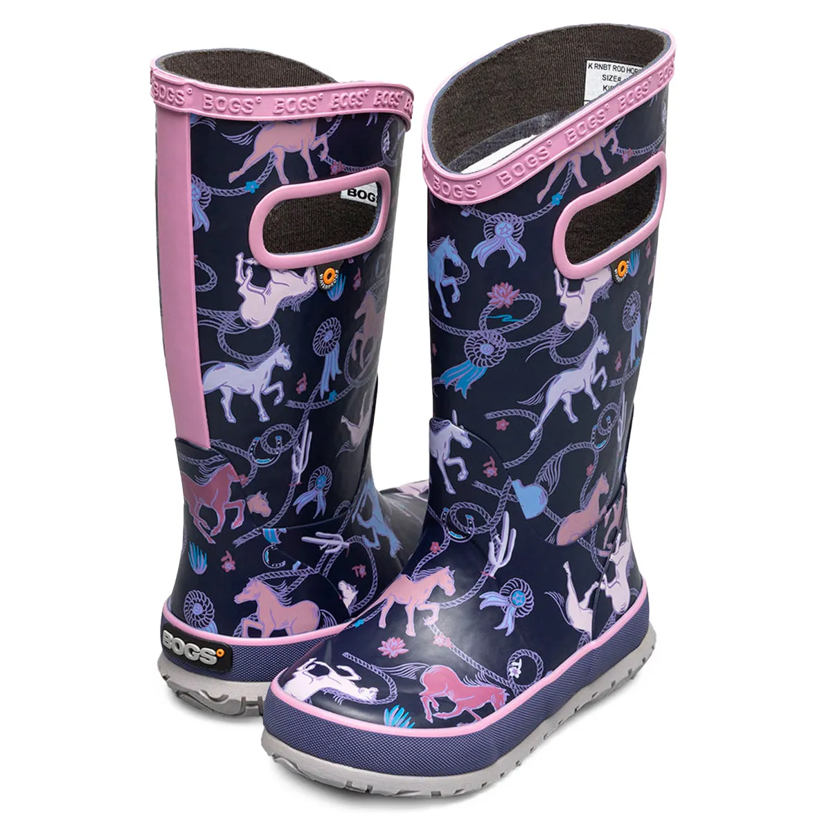 Bogs Girls Rain Boot - Rodeo Horses