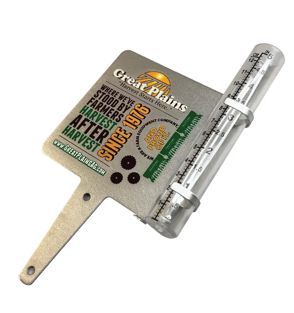 Brushed Aluminum Rain Gauge