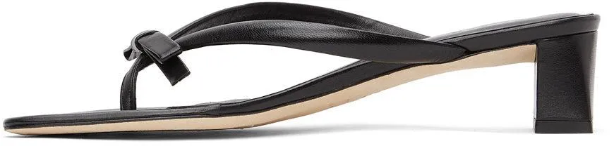BY FAR Black Bibi Heeled Sandals
