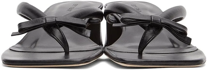 BY FAR Black Bibi Heeled Sandals