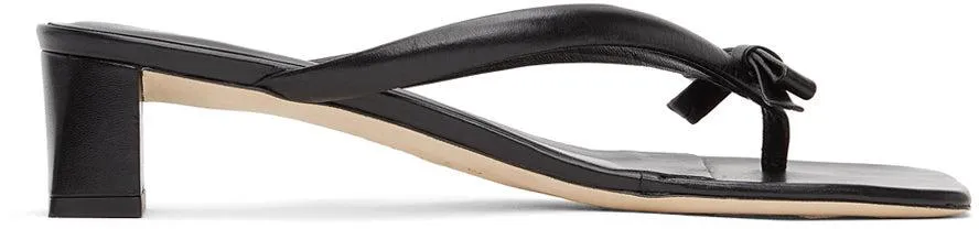 BY FAR Black Bibi Heeled Sandals