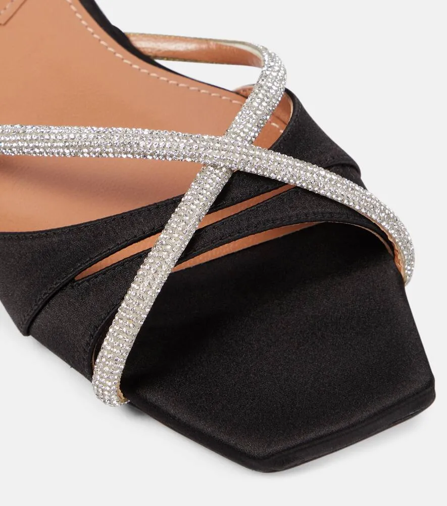 D'Accori Lust embellished satin slides
