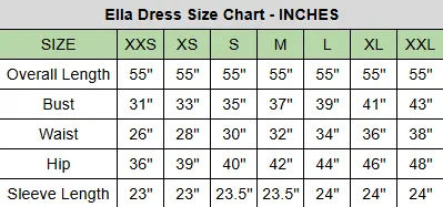 Ella Dress- Handpainted Florals