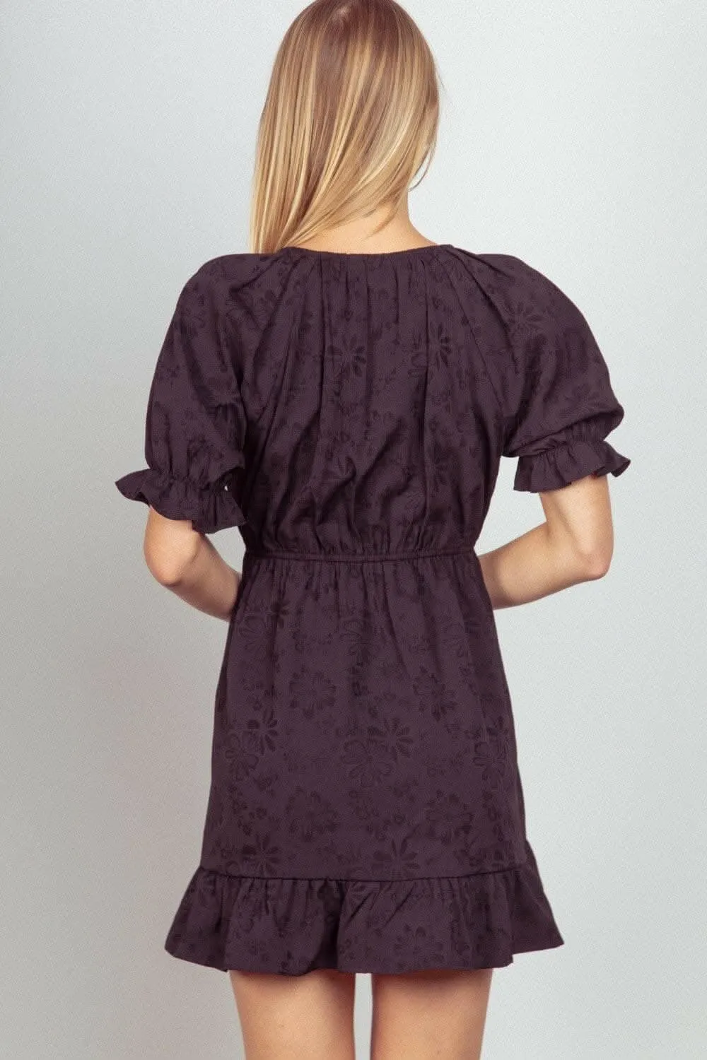Enchanting Floral Elegance Mini Dress