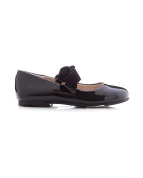 Fifi Velvet Bow Black