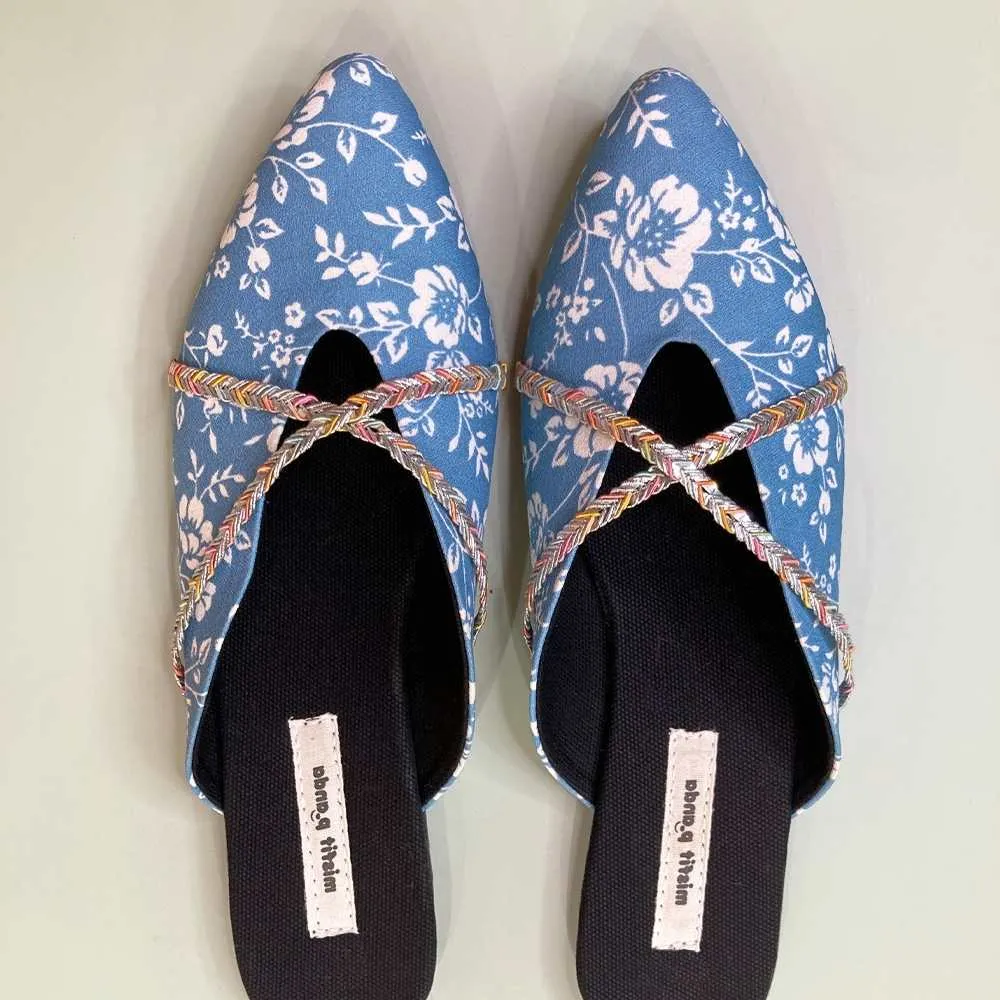 Floral Mules For Women | R-Elan Fabric | High on Style & Comfort