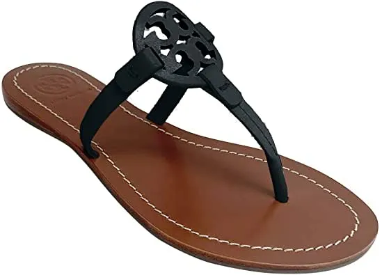 Gabriel Flat Thong in Perfect Black