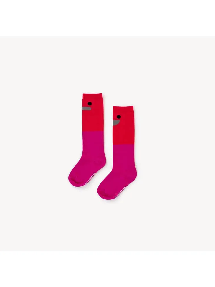 Happy Face Knee High Socks