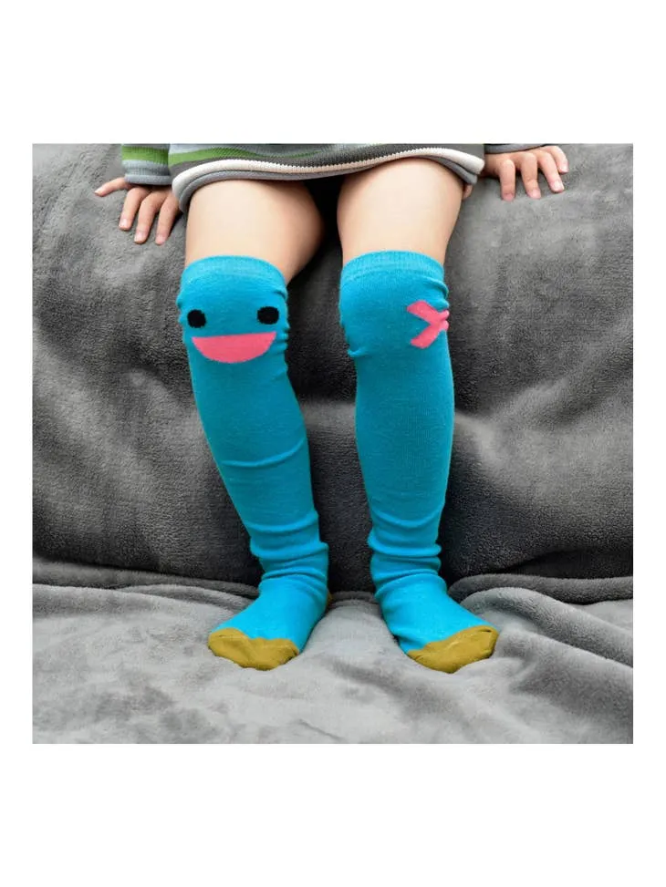 Happy Face Knee High Socks