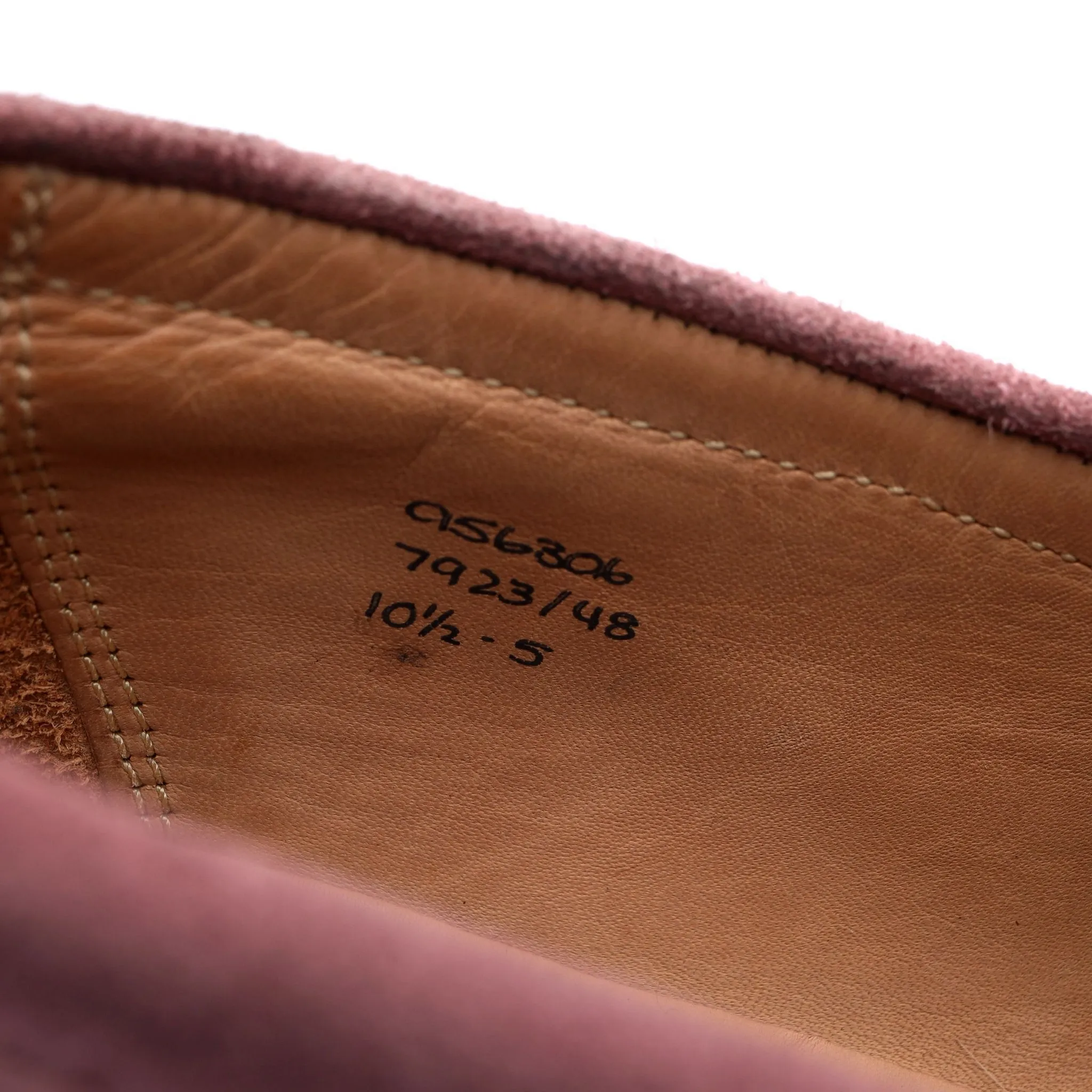 'Havard' Pink Suede Loafers UK 10.5