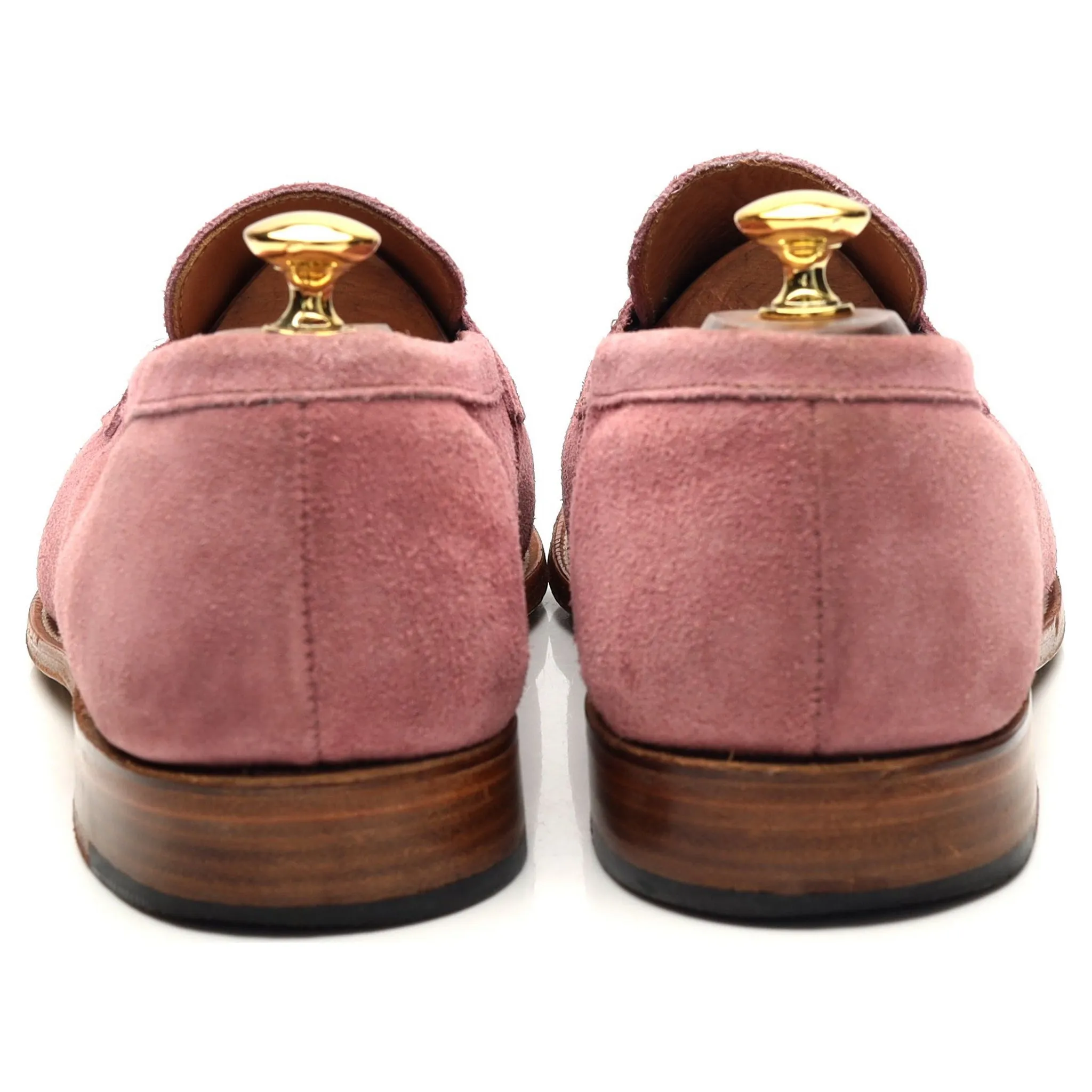 'Havard' Pink Suede Loafers UK 10.5