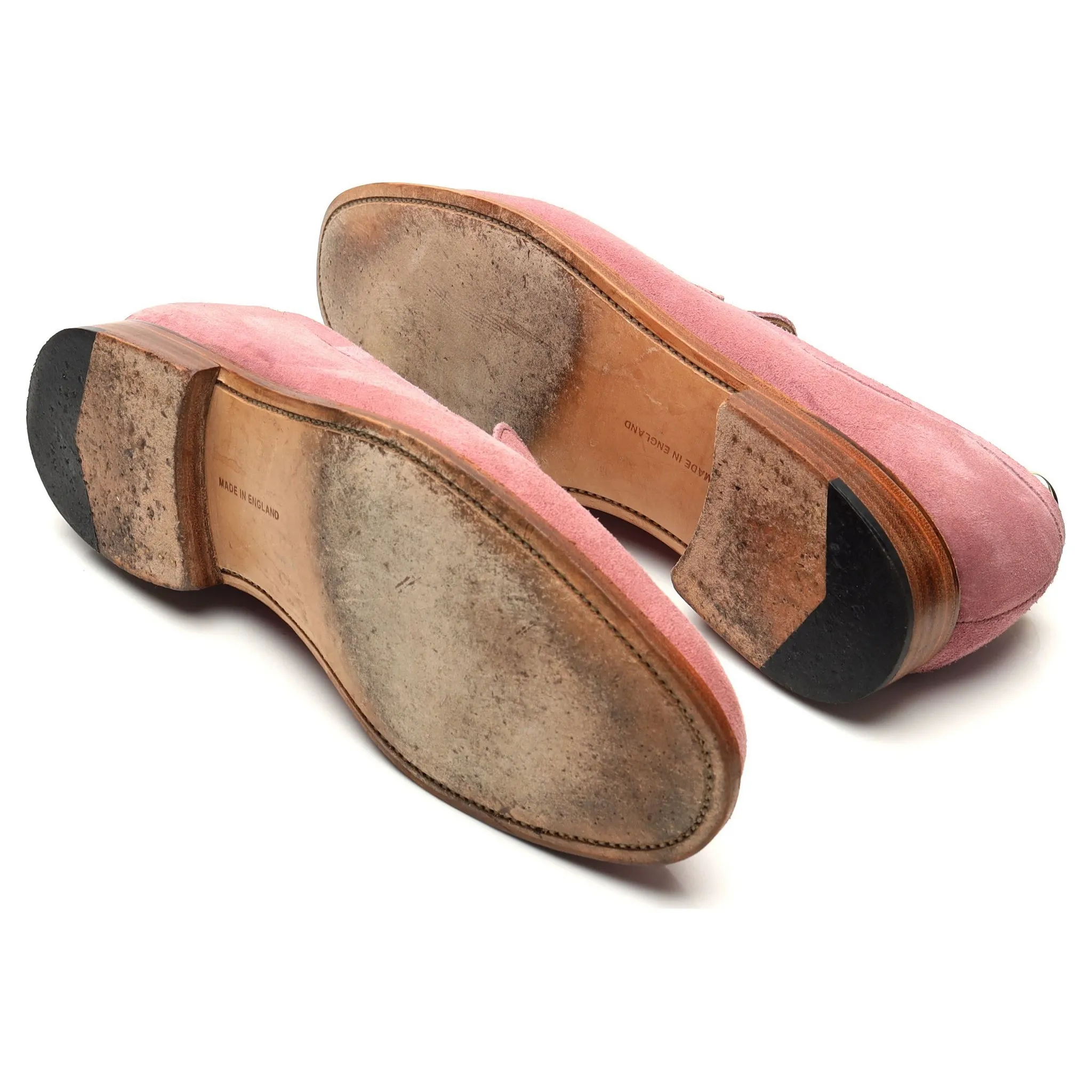 'Havard' Pink Suede Loafers UK 10.5