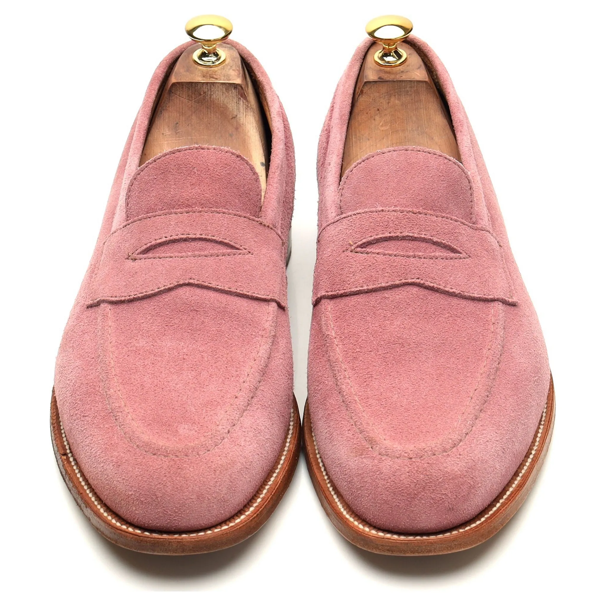 'Havard' Pink Suede Loafers UK 10.5