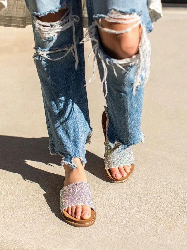 Kite Crystal Slide Sandal