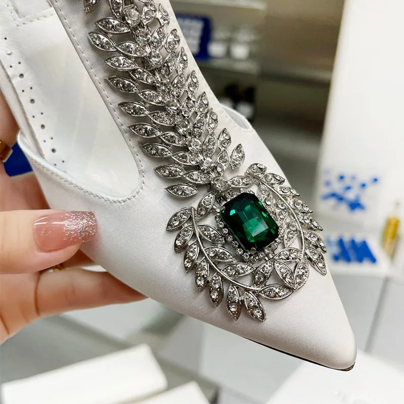 New women's high heels crystal decorative sandals
