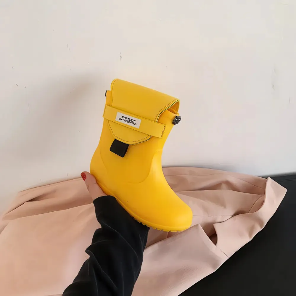 Rain boots shape single shoulder diagonal bag PU small bag