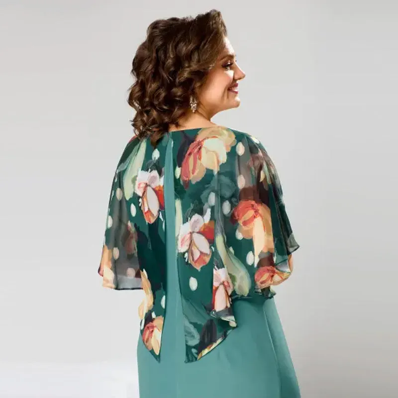 🌸Spring Specials🌸 Women's Elegant Round Neck Floral Dress