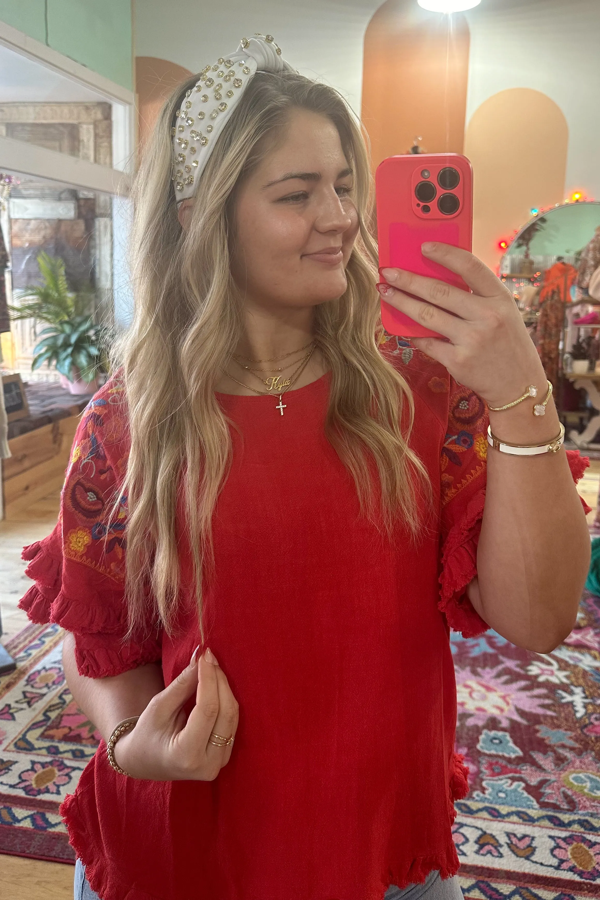 The Senora Embroidered Top