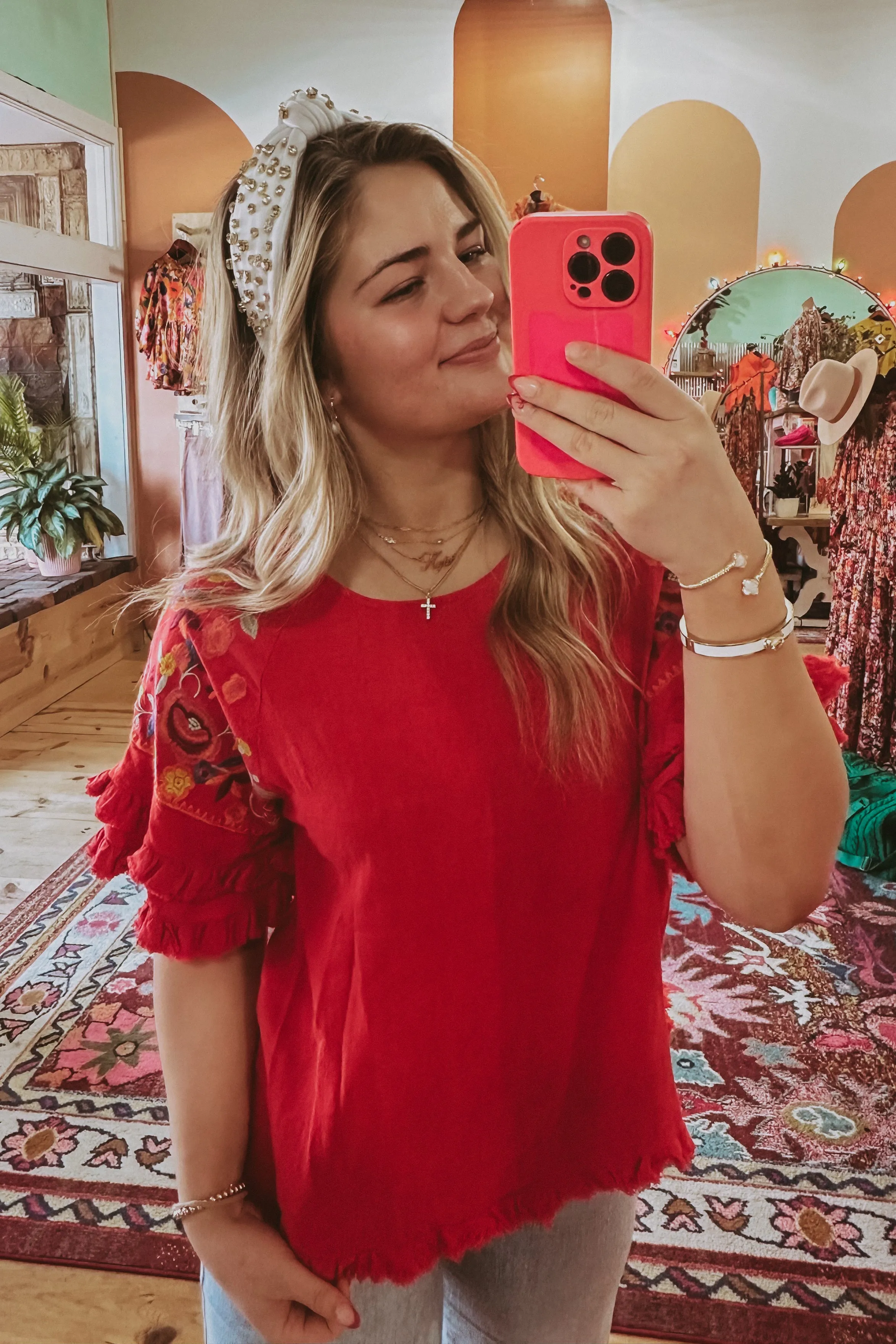 The Senora Embroidered Top