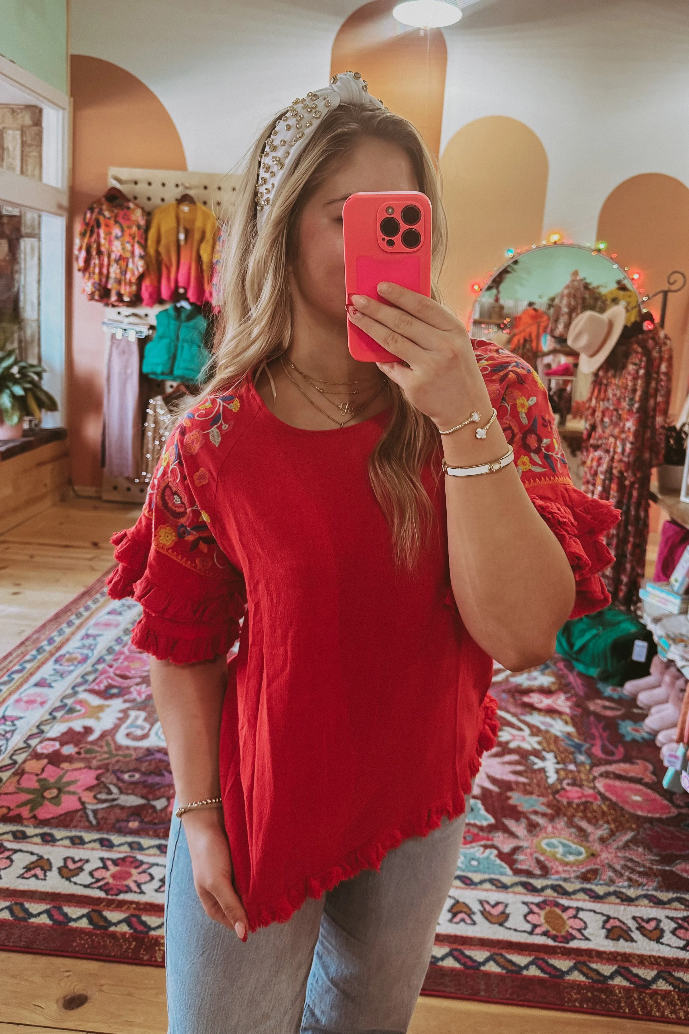 The Senora Embroidered Top