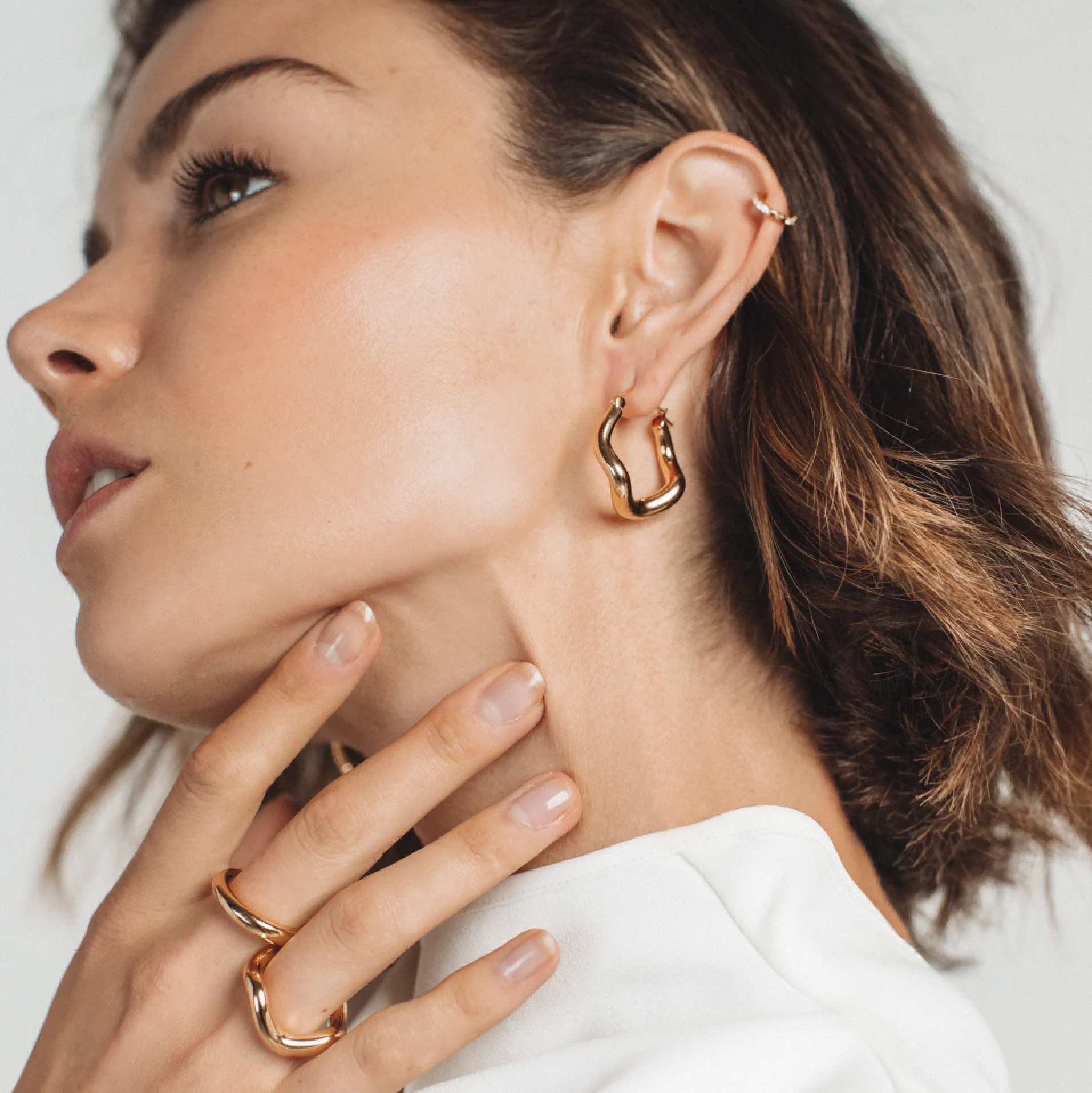 Wabi Sabi Hoops - Gold