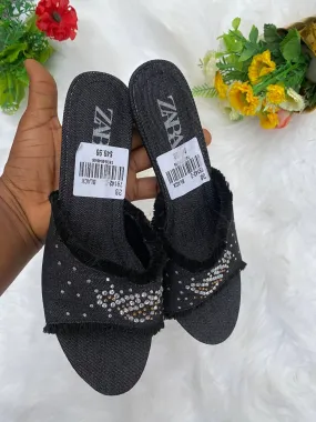 Zara Jeans Heels