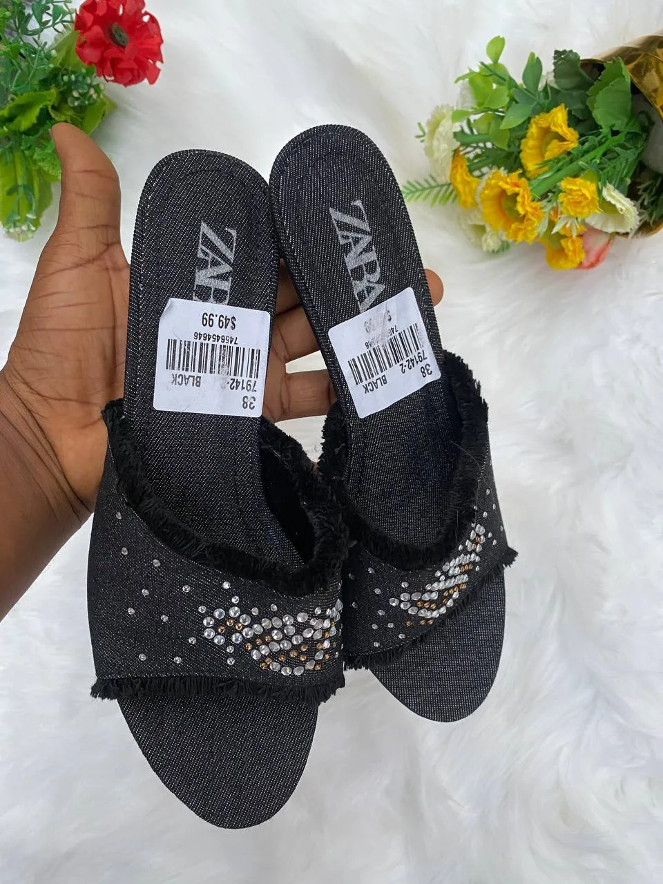 Zara Jeans Heels
