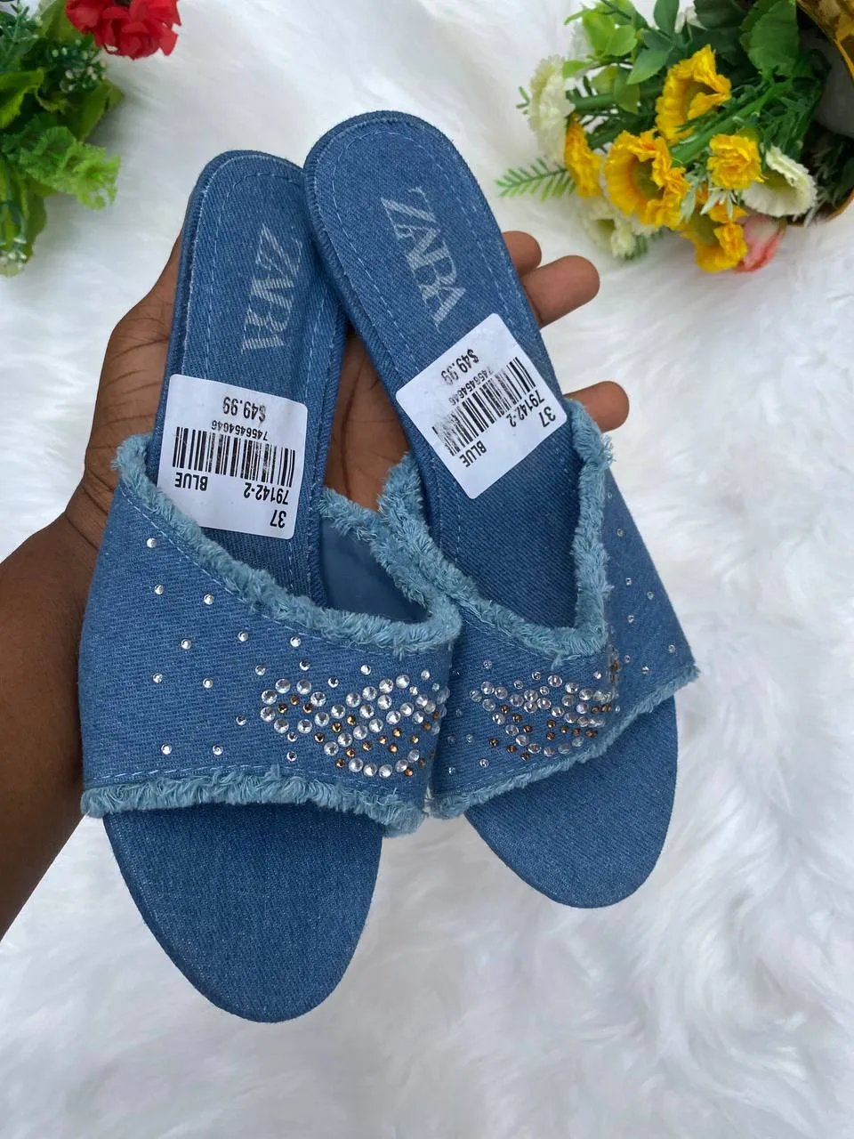 Zara Jeans Heels